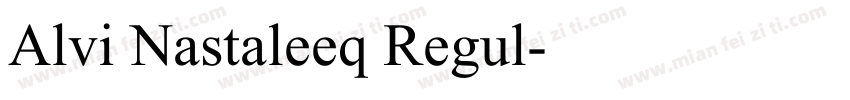 Alvi Nastaleeq Regul字体转换